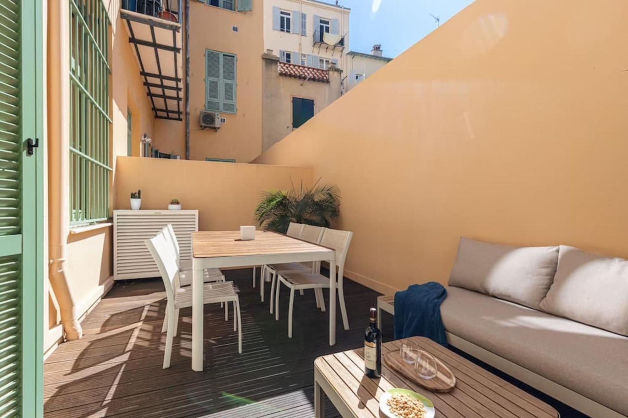 Gubernatis - Beautiful Duplex With Terrace Apartment นีซ ภายนอก รูปภาพ