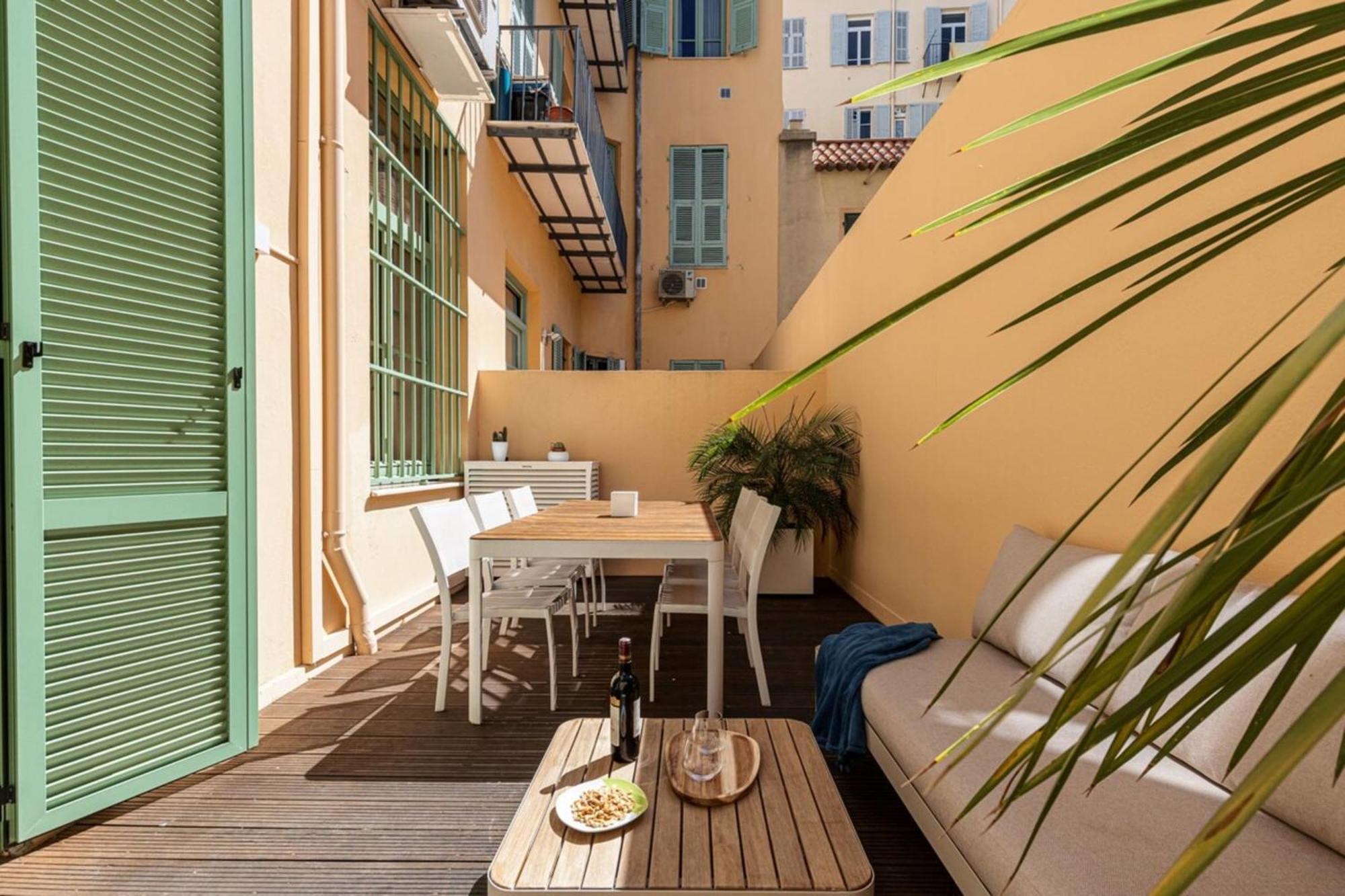 Gubernatis - Beautiful Duplex With Terrace Apartment นีซ ภายนอก รูปภาพ